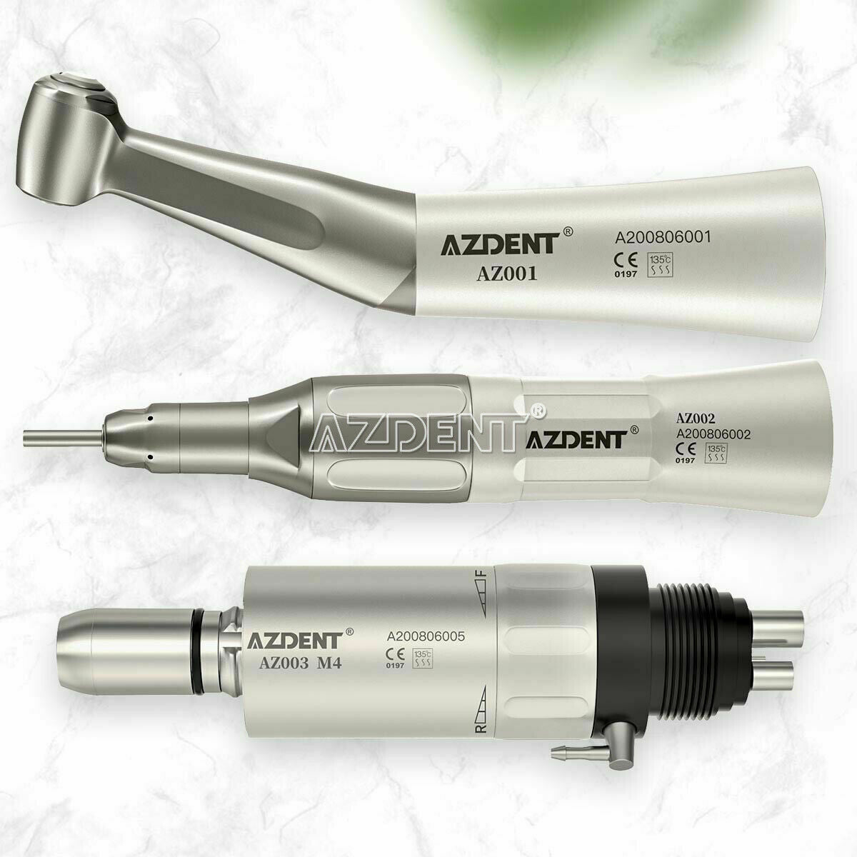 Dental Contra Angle Straight Air Motor Low Speed Handpiece Kit FX 4Holes M4