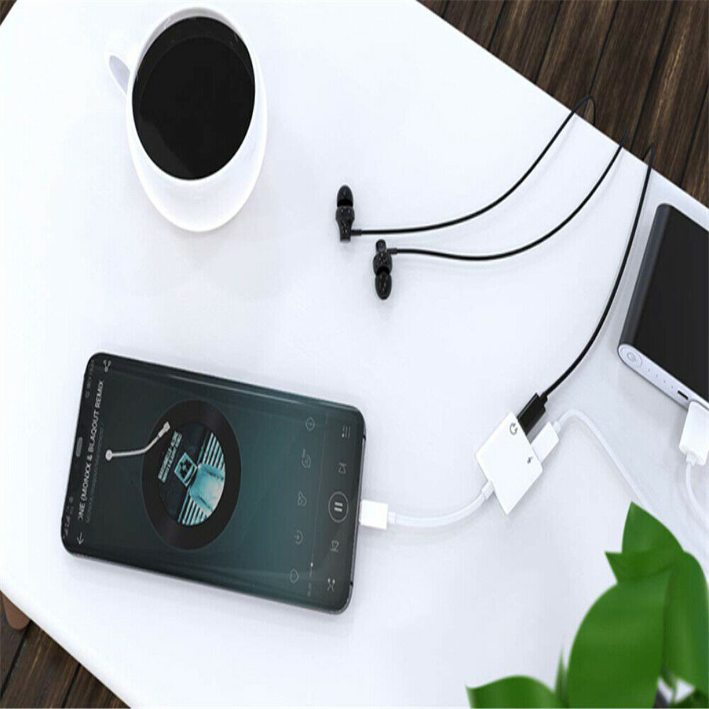 USB C Splitter Audio and Fast Charging,2 in1 USB TypeC Headphone,Charger Adapter