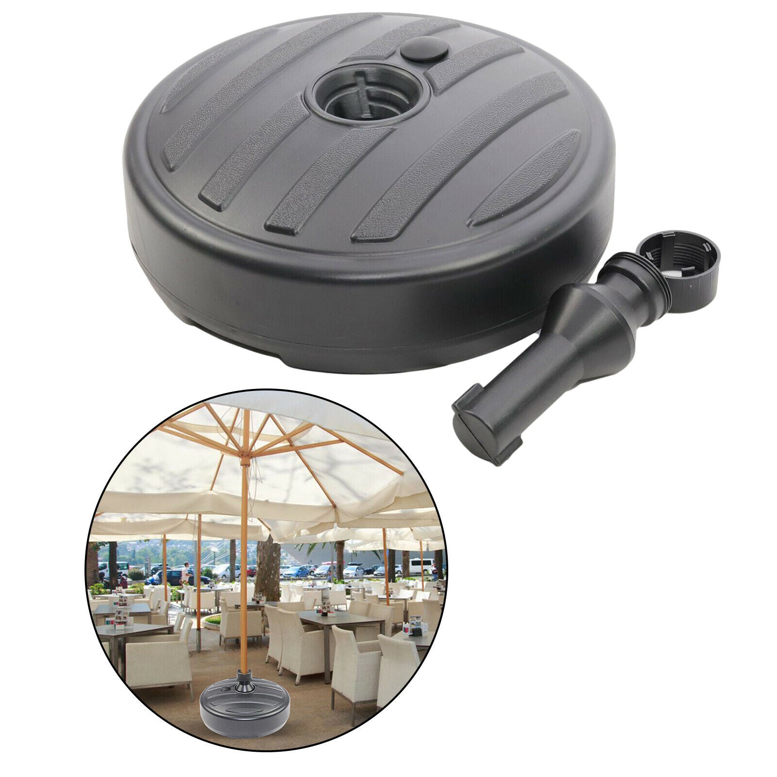 Parasol Umbrella Base Stand Sand Water Plastic Garden Outdoor Yard Holder