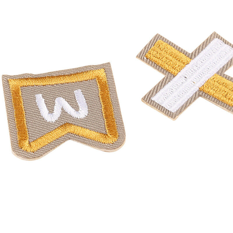 26X/Set Embroidered Letter Iron On Sew On Patches Badge Fabric Applique CrafI SJ