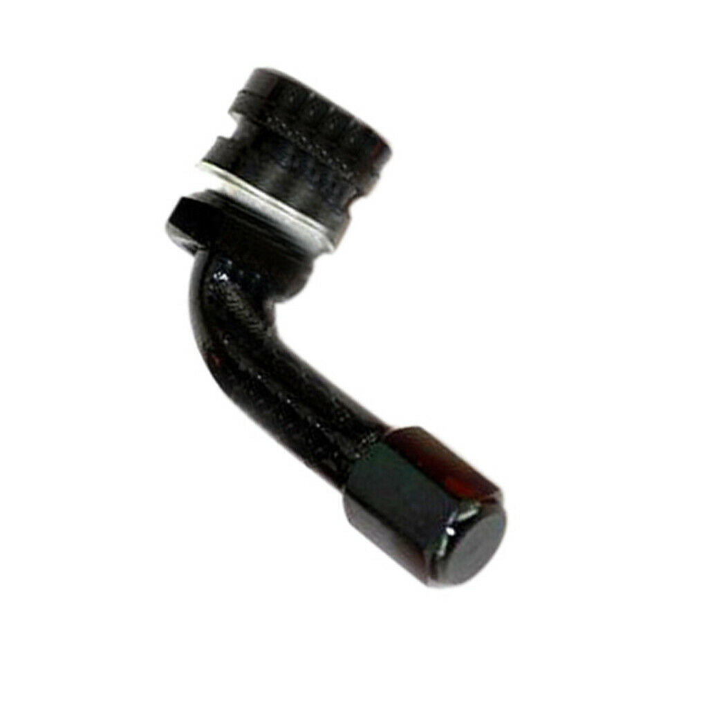 Black / Red Aluminum 90 Degree Motorcycle Auto Wheel Rims Tire Valve Stems