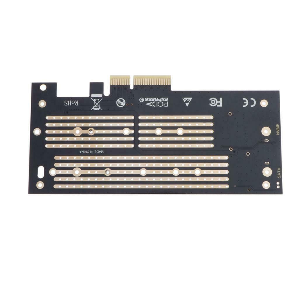 M.2 SSD NVME (M-Key) or SATA (B-Key) to PCI-e 3.0 x 4 Host Controller Card