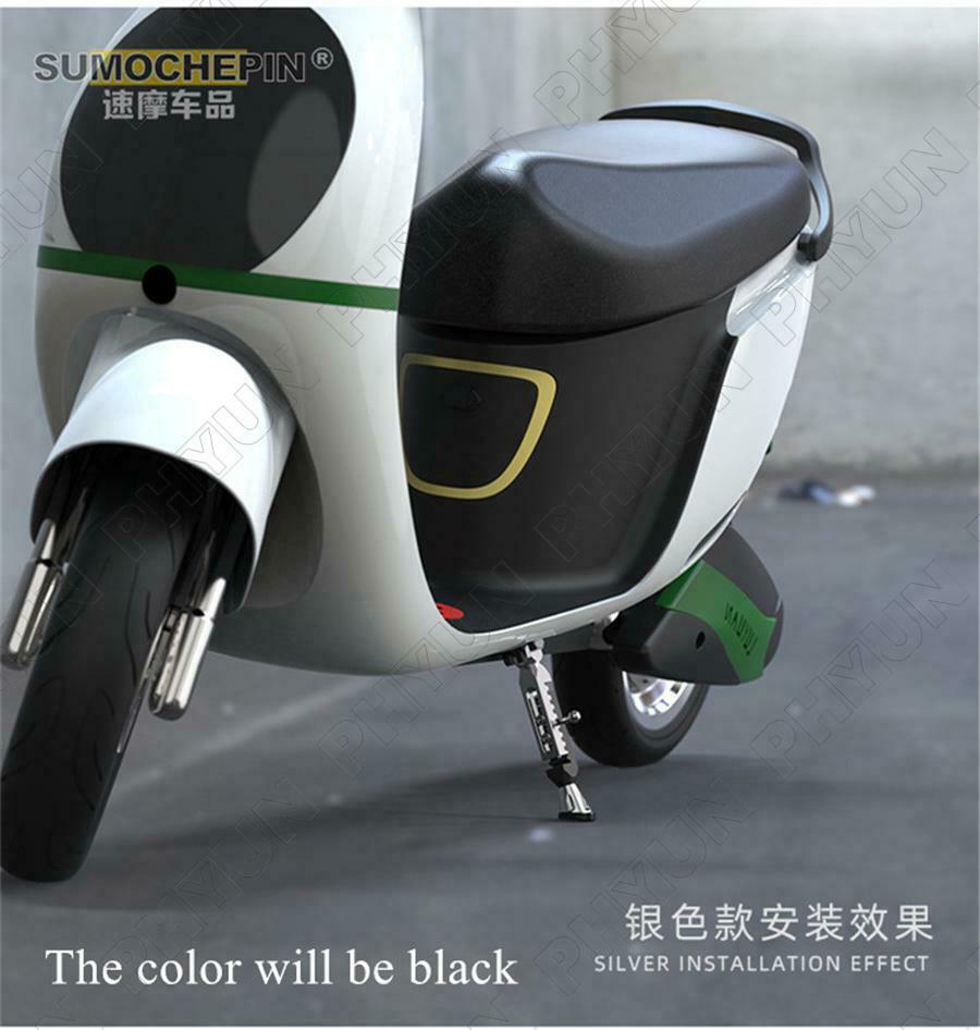 Universal Motorcycle Scooter Kickstand Foot Bracket Black CNC Aluminum Alloy
