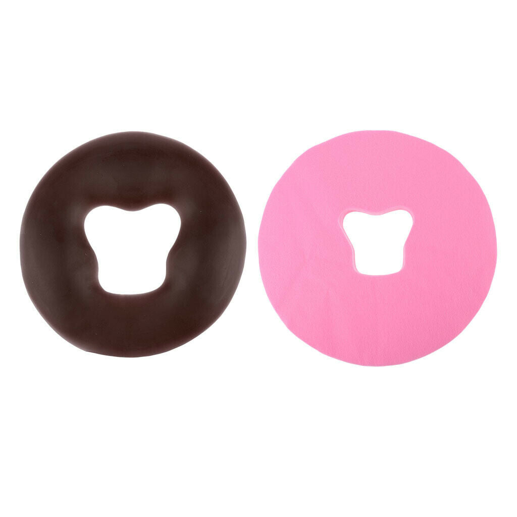 Silicone Face Cushion Headrest Pillow for Massage Table Face Cradles+100x Covers