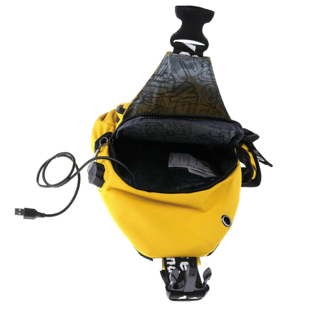Crossbody Bag Backpack Outdoor Cycling Chest Shoulder Gym Bags Sack Yellow