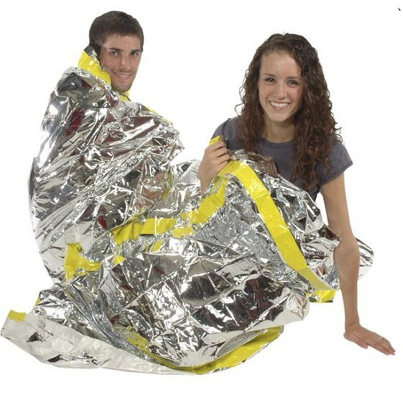 Emergency Survival Outdoor Kit Rescue Thermal Space Sleeping Bag Blanket GBM