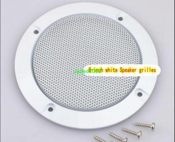 2pcs 8"inch White Speaker grille Protective cover Decorative circle Dust Net