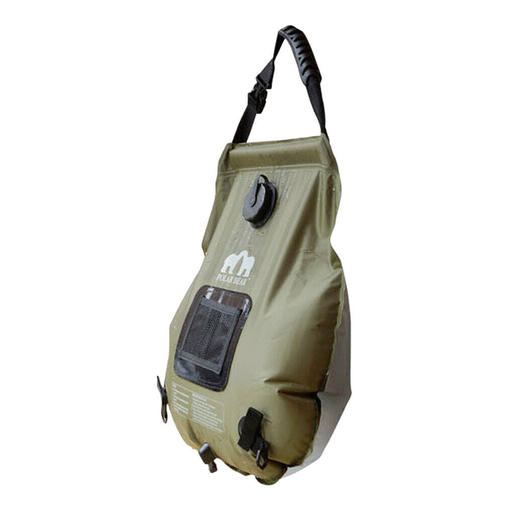 20L / 5 Gallon Energy Shower Bag Outdoor Camping Hiking PVC Hose