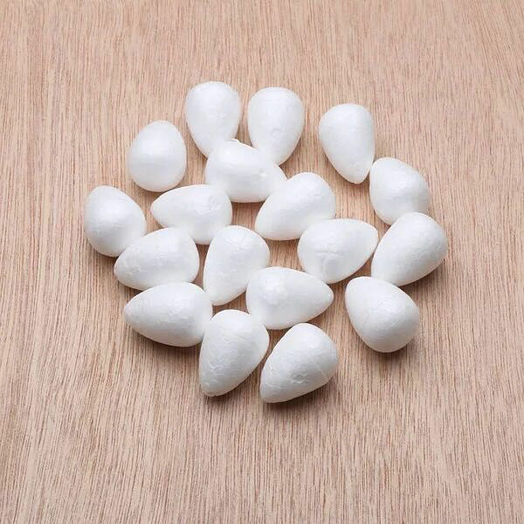 200 PiÃ¨ces Eau Goutte Forme Styrofoam Mousse Blanc Rose Bourgeons DIY Arts 19&46