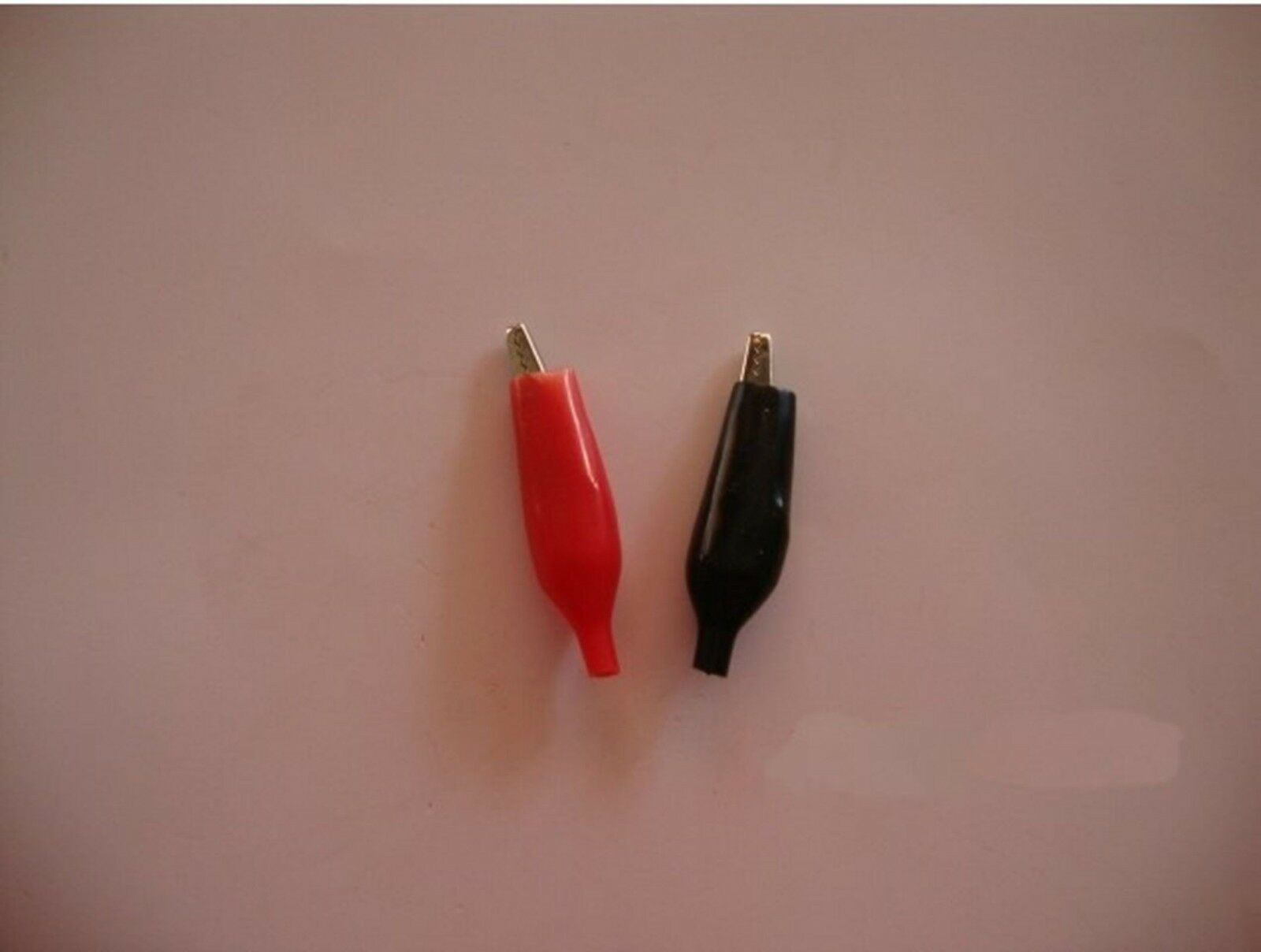 100 PCS 30mm Red Black Clip Probe Testing Alligator Clamp Electrical Maintenance