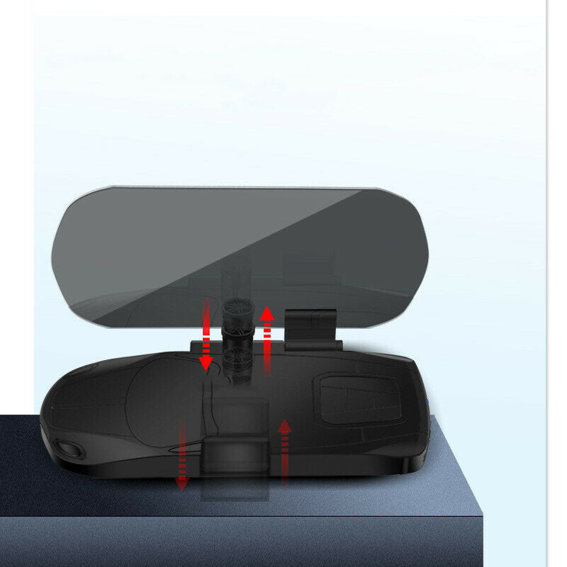 Car Qi Wireless Charger HUD Cell Phone Navigation Bracket Holder Head-up Display