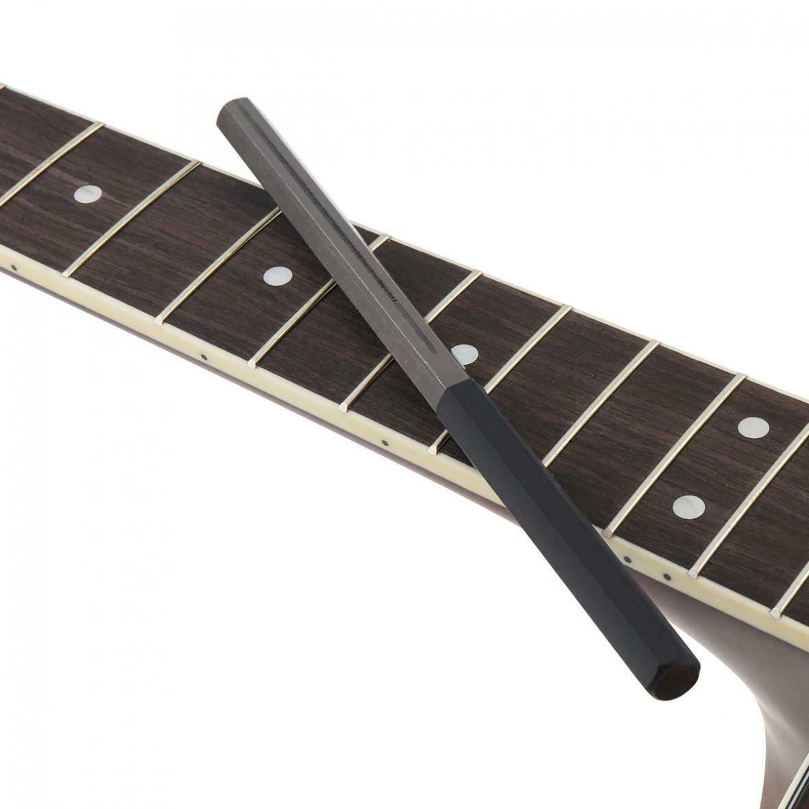 Guitar Fret File Dressing Sanding with 3Size Edges Luthier Tool for Guitar Fret