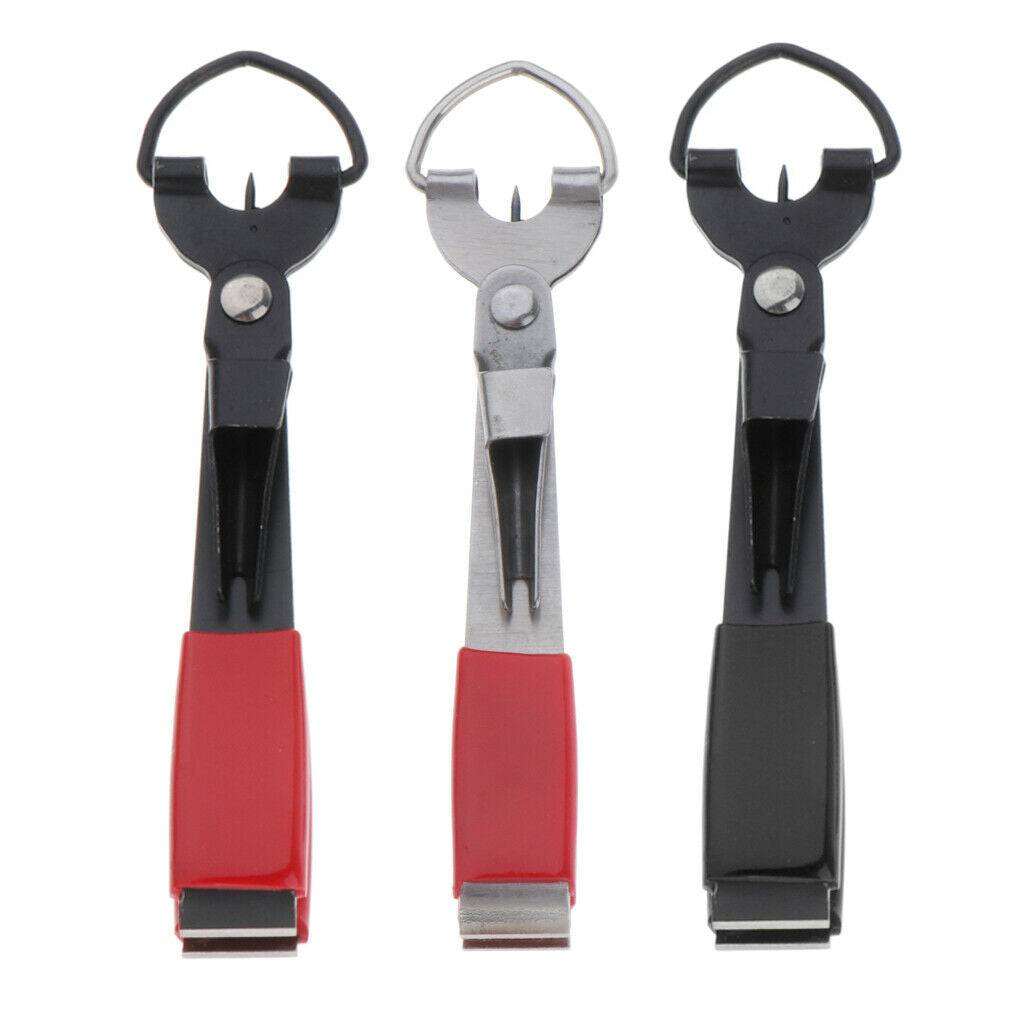 3Pcs Multi-Functional Stainless Steel Fishing Line Nipper Cutter Clipper