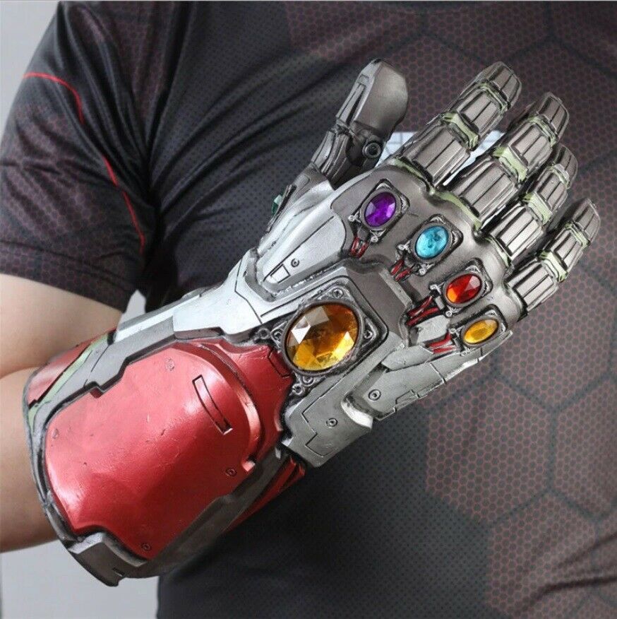 2019 Avengers End Game Iron Man Tony Stark Thanos Gloves Latex Hand Gauntlet
