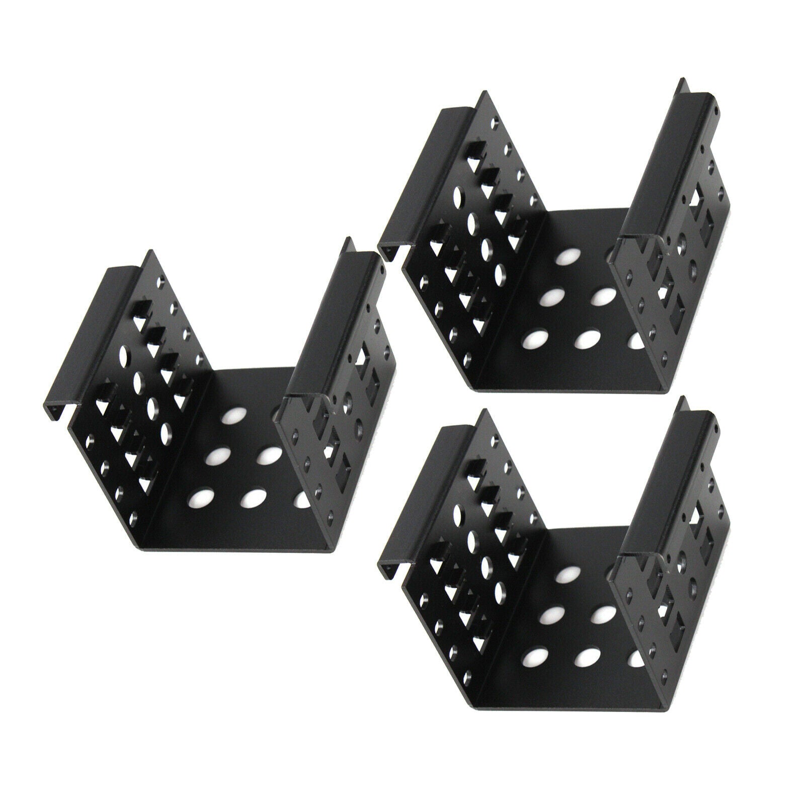 3x Metal 4-Bay 2.5" SSD HDD Hard Drive Caddy Bracket Holder Easy Install