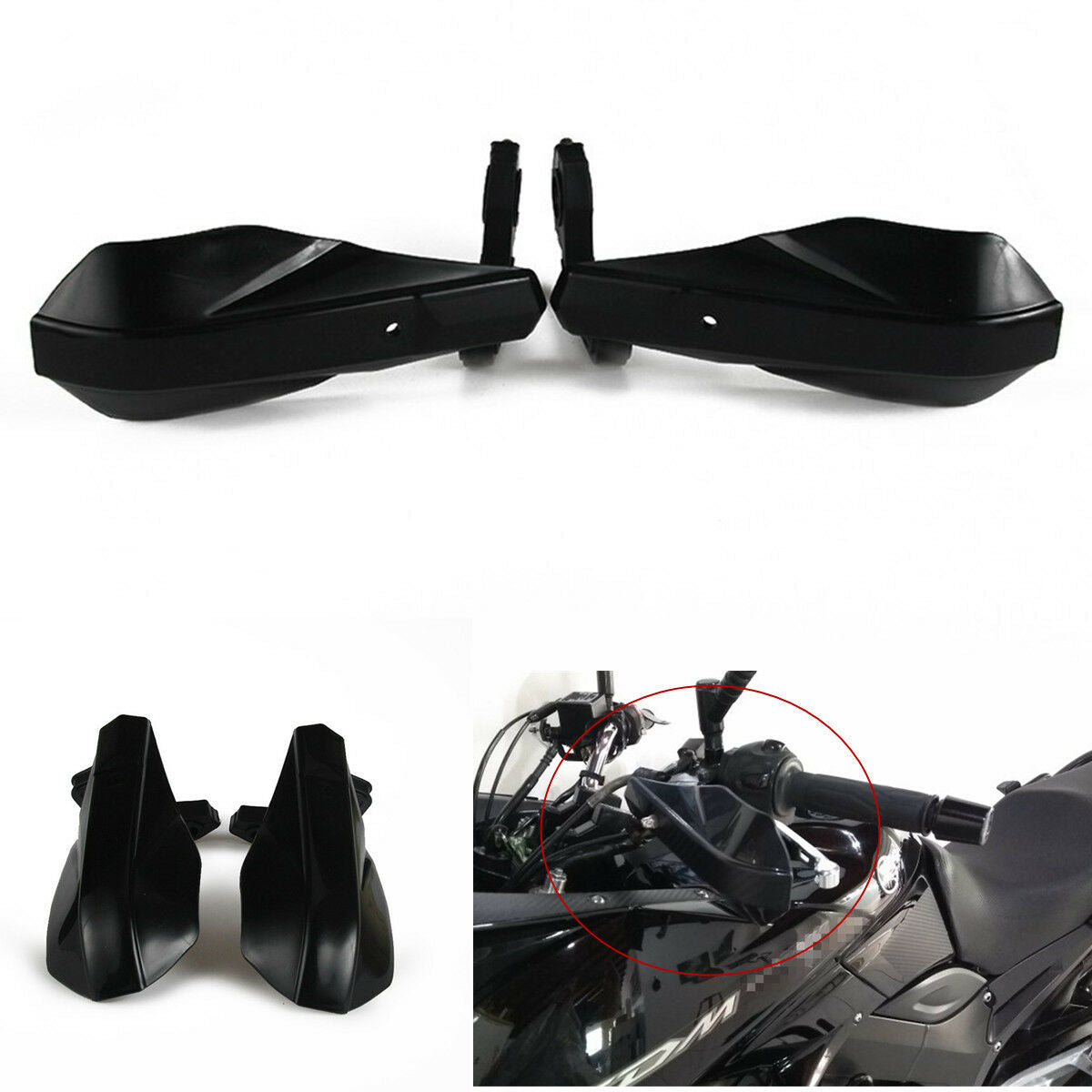 7/8" 22mm Handlebar Motorcycle Handguard Protector Hand Guards Racing Pit Bike