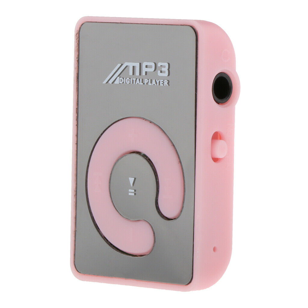Digital Mini Fashion USB HIFI MP3 Music Media  Outdoor Sports Pink