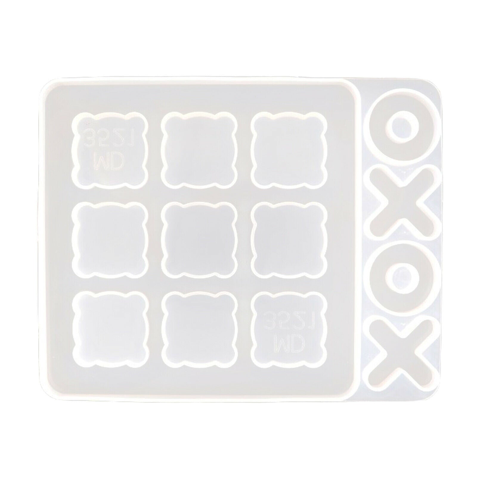 Tic-Tac-Toe Game Board Silicone Mold Crystal Mould 243x193x11mm Eco-Friendlys