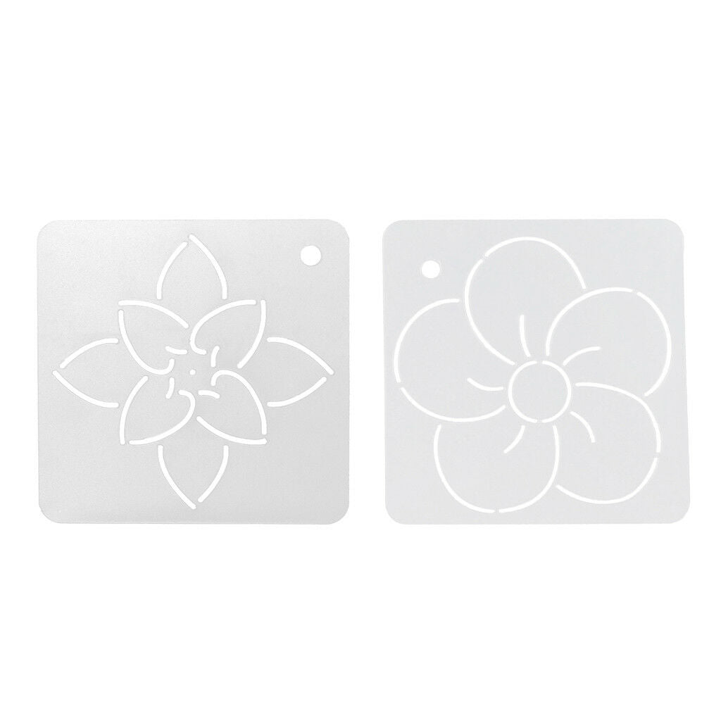2Pcs Plastic Acrylic Stencil Quilting Template Quilt Tool Patchwork Painting