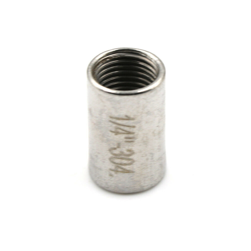 1/4" 0.25" Female x Female Threaded Pipe Fitting Stainless Steel SS304 NPT   Lt