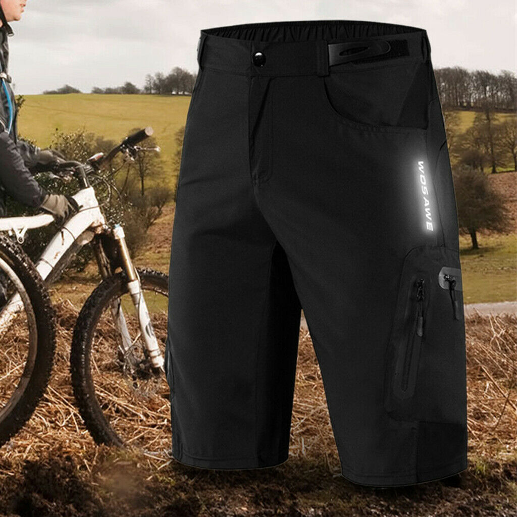 Men's Bicycle Cycling Shorts Sports Reflective Casual Baggy Half Pants  XXXL