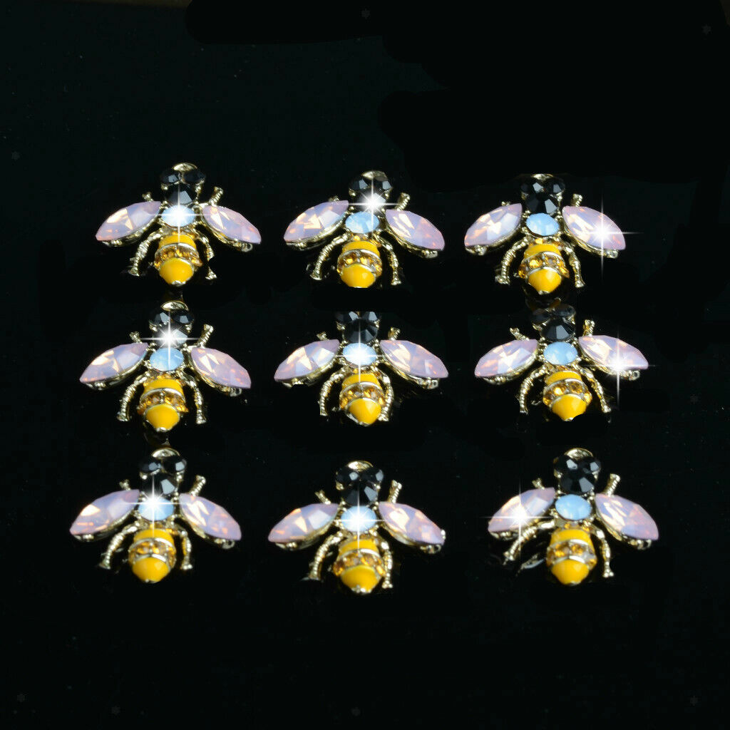 Pretty 5x Craft Supplies Bees Charm Pendant for Crafting, Jewelry Making