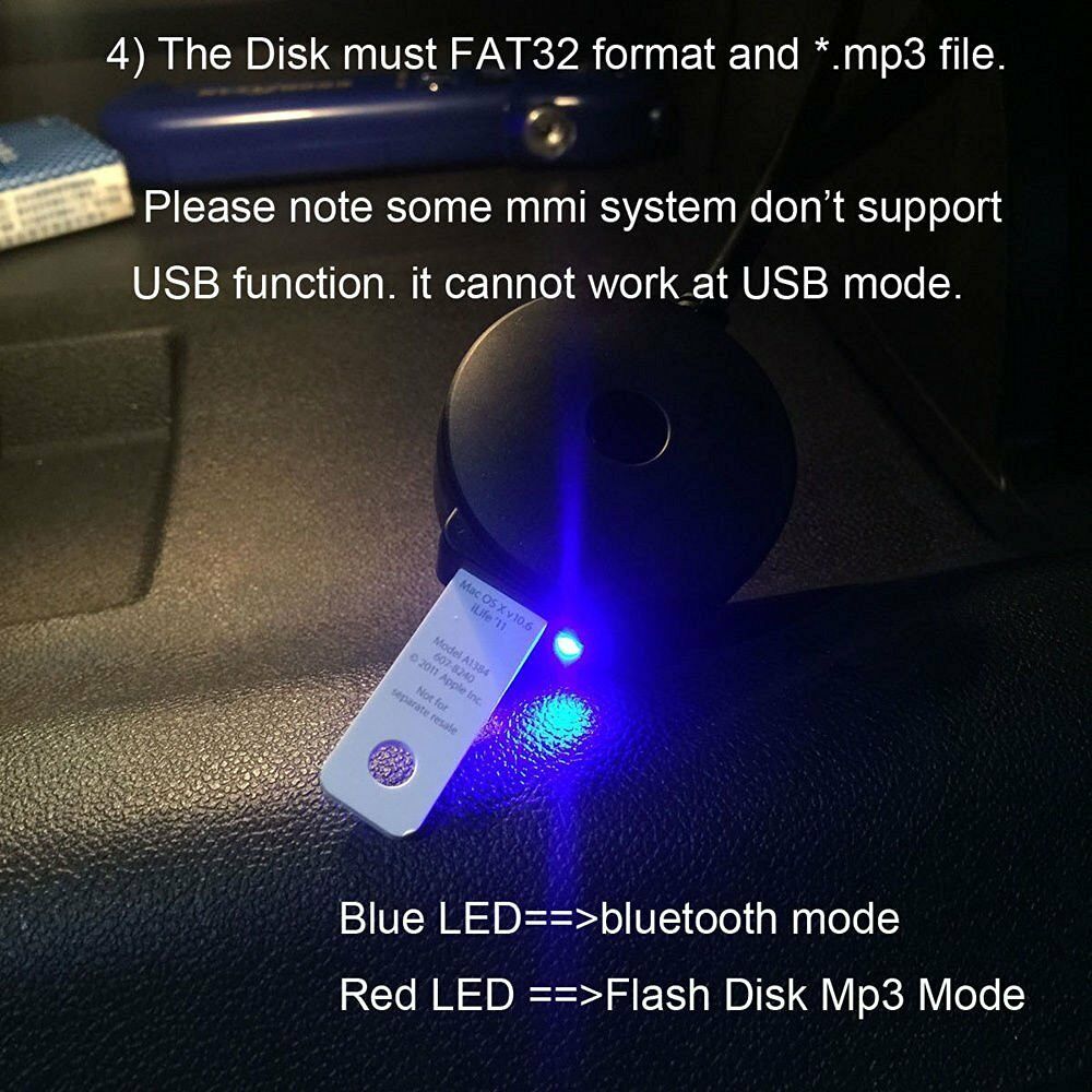 New Wireless Bluetooth Music Adapter MMI AUX Interface Cable For Mercedes-Benz