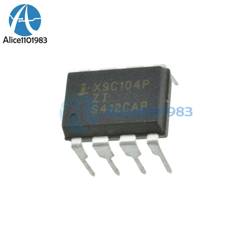 5PCS NEW X9C104P DIP-8 X9C104 Digital Potentiometer IC