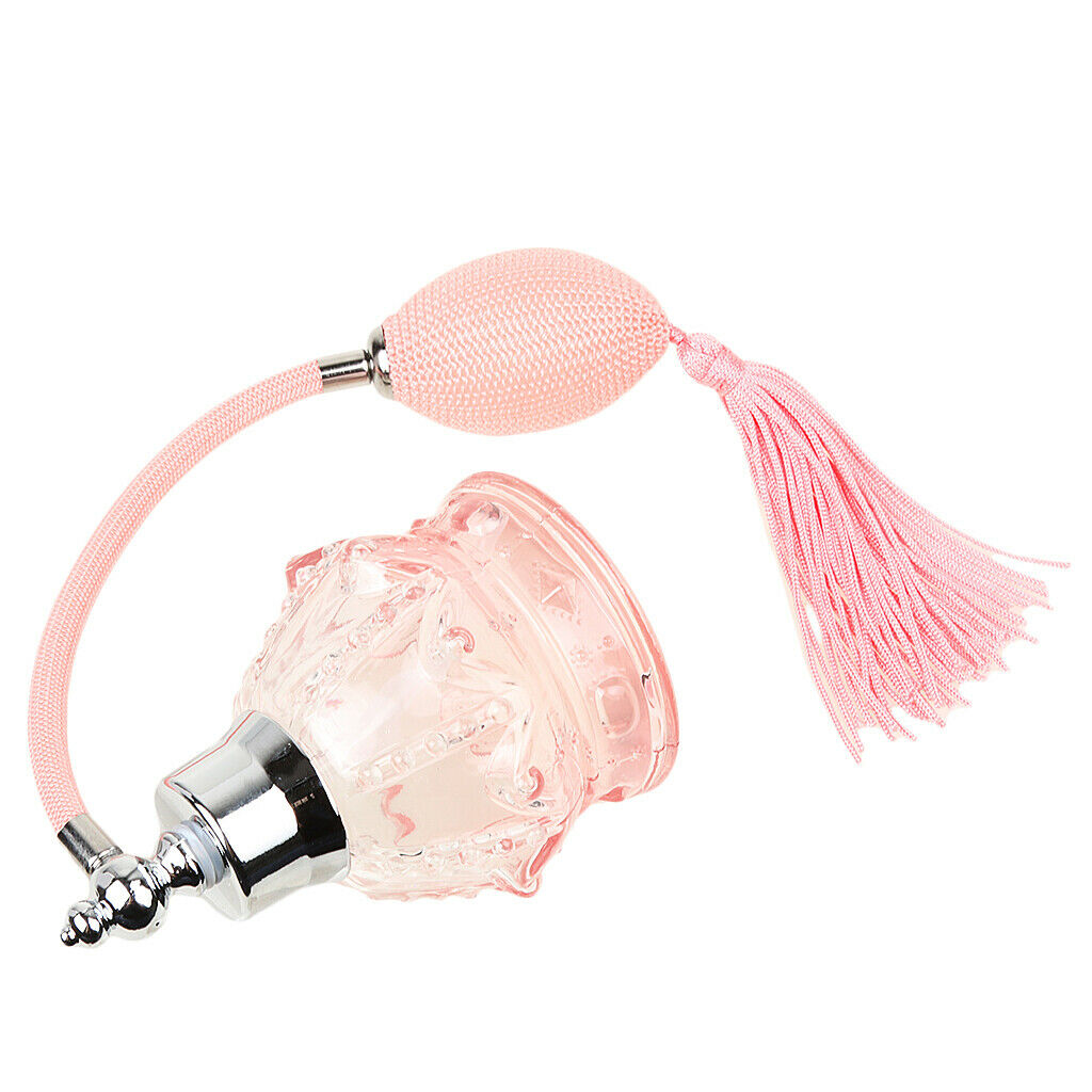 Empty Perfume Pump Spray Bottle Elegant Refillable Sample Atomizer Pink