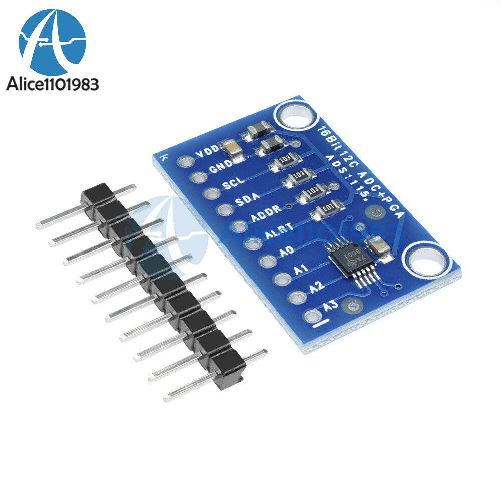 5PCS 16 Bit I2C ADS1115 Module ADC 4 channel +Pro Gain Amplifier for Arduino RPi