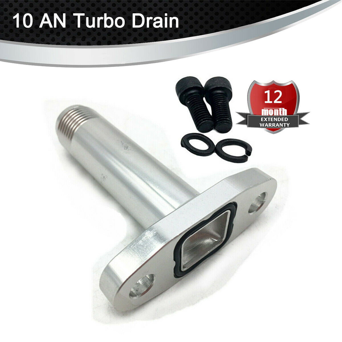 51mm 10AN Extended Turbo Oil Drain Outlet Flange Fits T3 T4 T04B Turbochargers