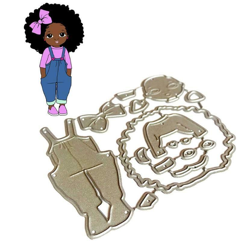 Little Girl Metal Cutting Dies Stencil DIY Scrapbooking Album Paper Card Mold