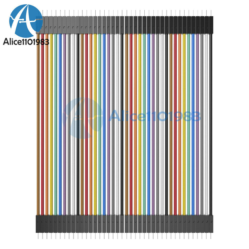 Durable 120pcs Dupont 10CM Male To Male Jumper Wire Ribbon Cable for Breadboard