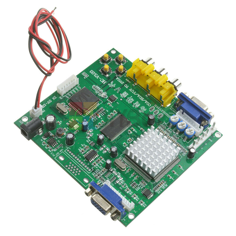 Arcade Game RGB/CGA/EGA/YUV to VGA HD Video Converter Board HD9800/GBS8200 DIY