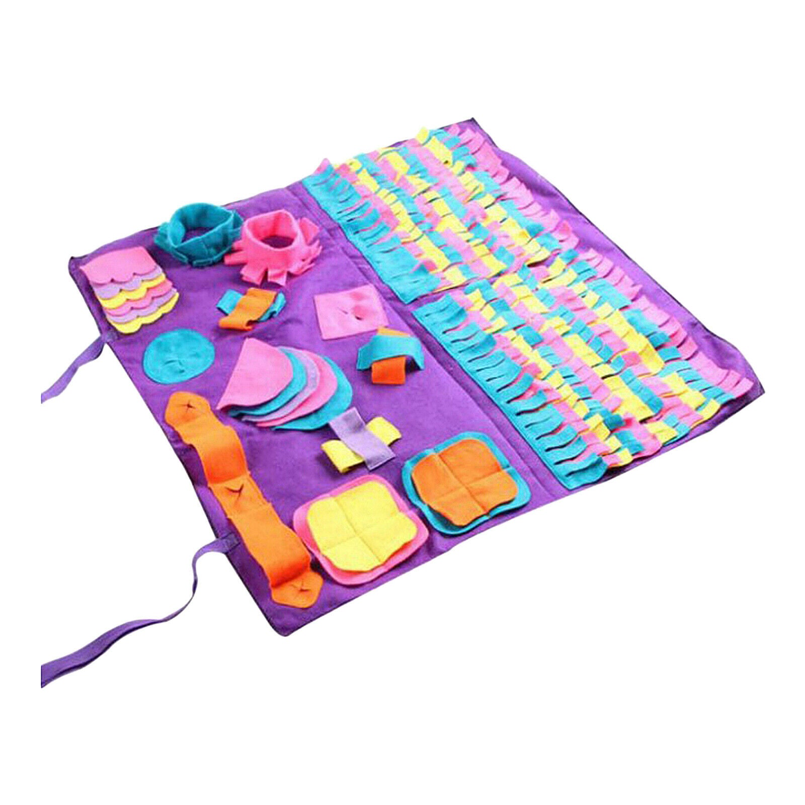 Pet Snuffle Mat Lick Pad Puzzle Slow Feeding Mat Travel Use Indoor Outdoor