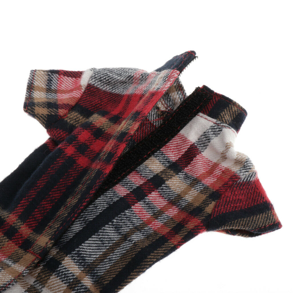 For 1/3 BJD Outfit Clothes Cheongsam Dress Clothing Red Plaid Clothing