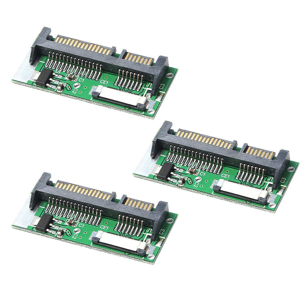3Pack 1.8" ZIF to SATA Converter,ZIF CE to 22Pin SATA Adapter with FFC Cable