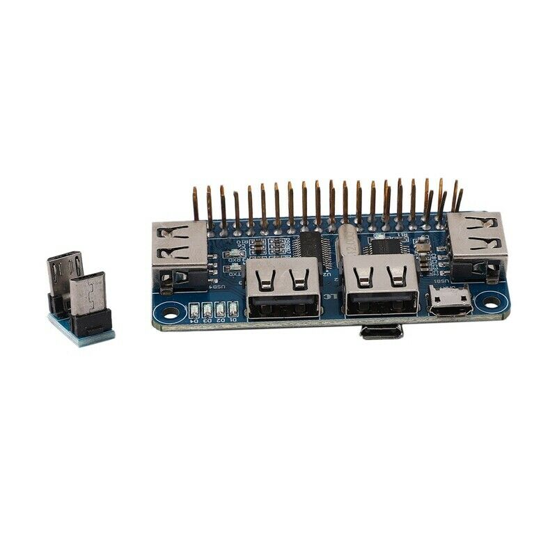4 Ports USB HUB HAT For Raspberry Pi 3 / 2 / Zero W Extension Board USB To UARQ2