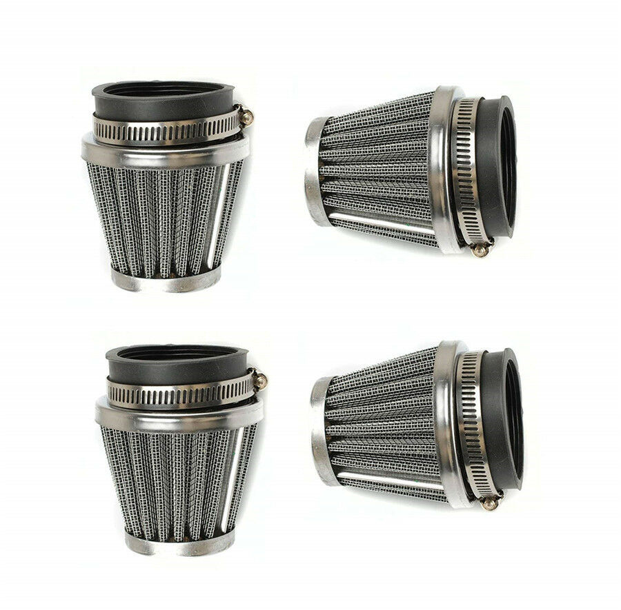 4PCS 48mm Steel Pod Air Filter Cleaner For PIT PRO Quad Dirt Bike ATV Dune Buggy