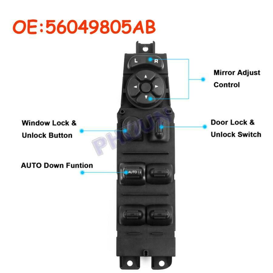 Master Power Window Control Switch for Dodge Ram Dakota Durango Sprinter 2500