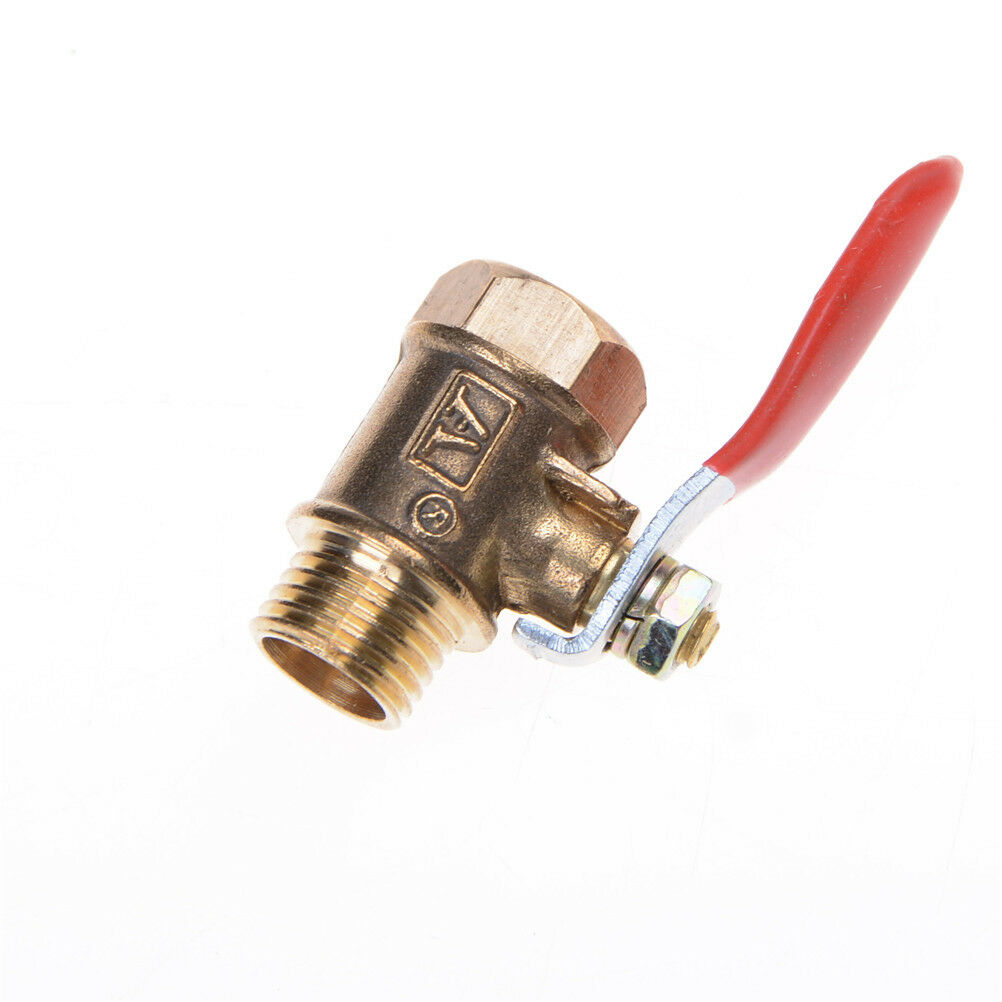 1/4'' M/F 6mmFull Ports Inline Brass Water Air Gas Fuel Line Shut off Ball Valve