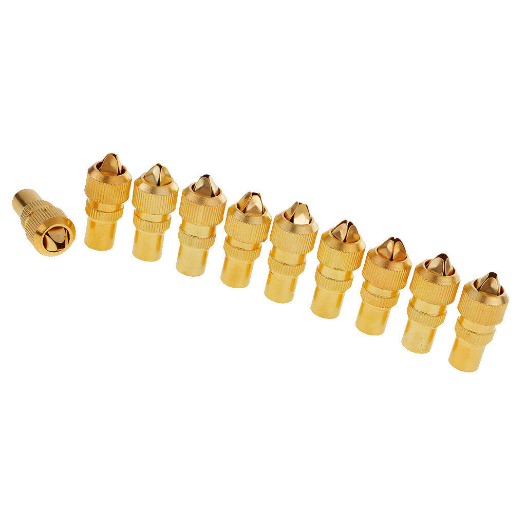 10x TV Antenna Aerial Male Connectors Coaxial RF Cable Plug Grip End Adapter