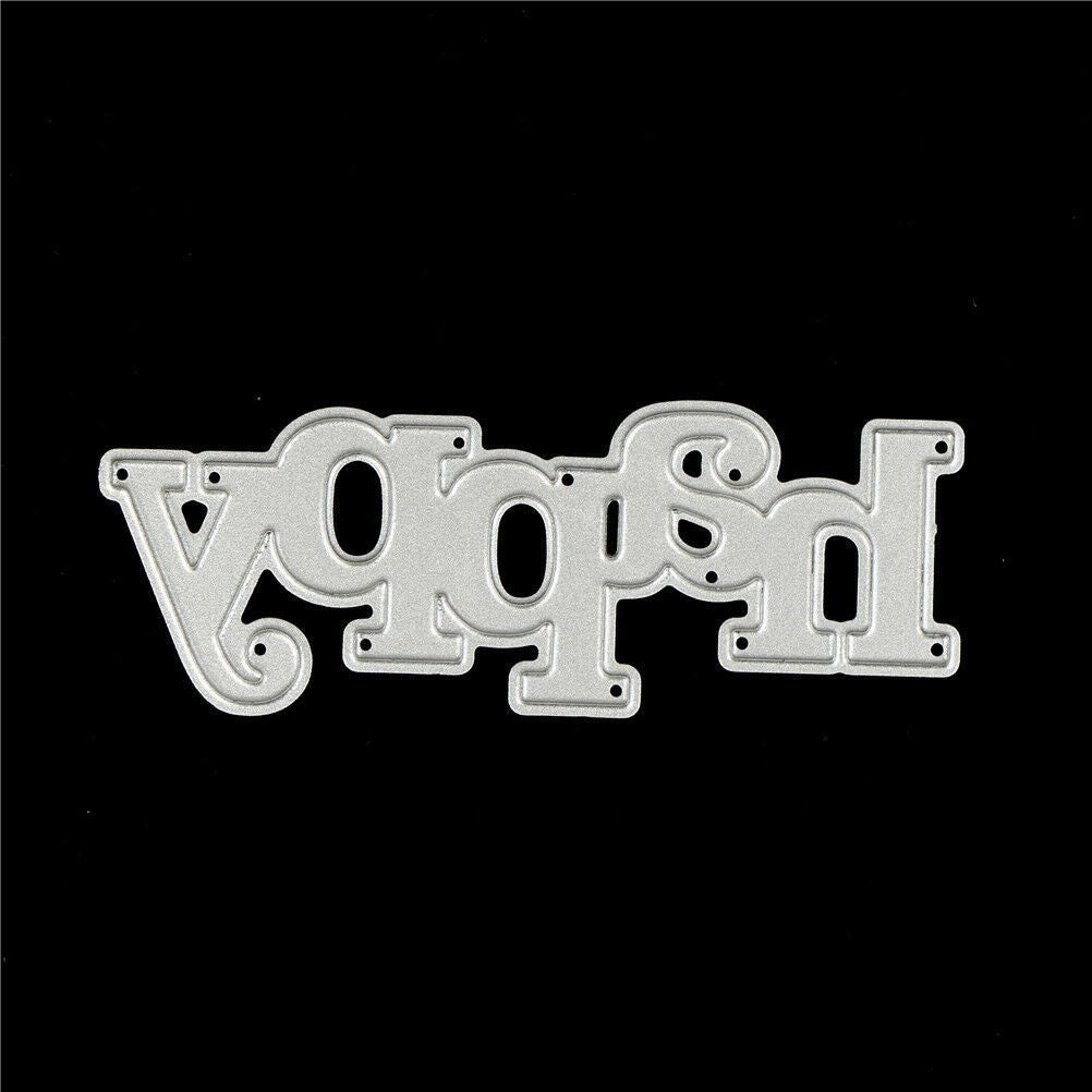 Greeting Words happy Metal Cutting Dies For DIY Scrapbooking Card Craft Dec Rf