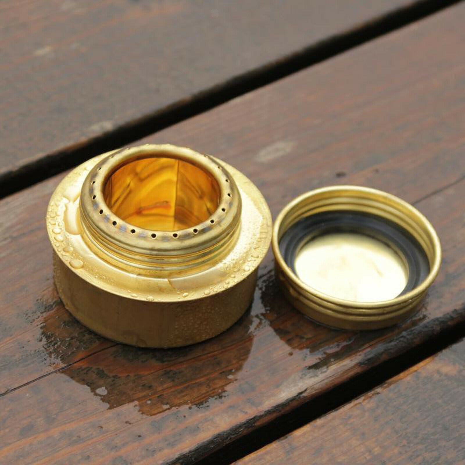 Copper Alloy Alcohol Stove Outdoor Mini Spirit Burner Cooker Picnic Camping