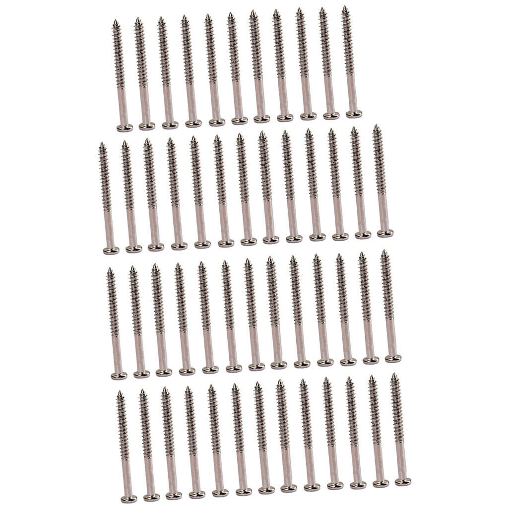 Set Of 50 Humbucker Pickup Ring Screws Pickup Surround Frame Mounting Screws