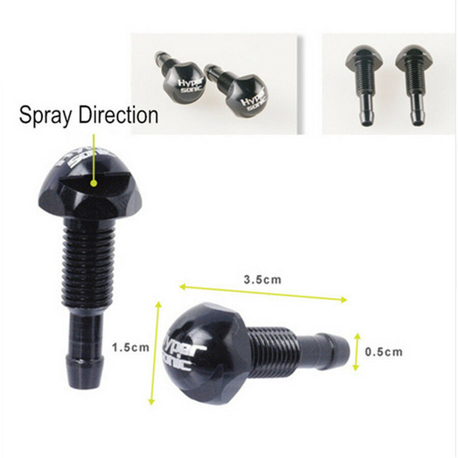 Universal Car Windshield Washer Sprayer 2Pcs Vehicle Nozzle Wiper Nozzle HP6403