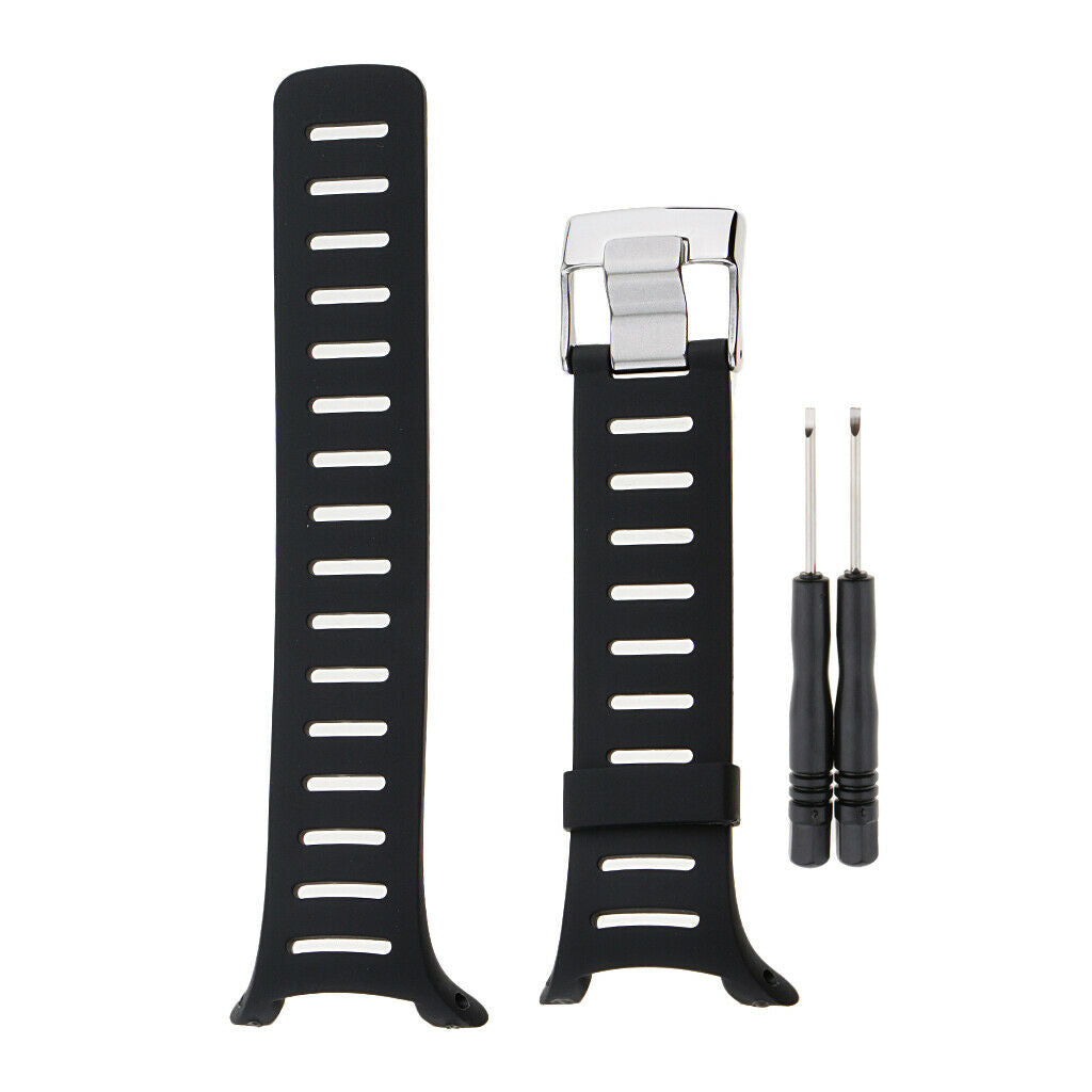 2pcs Fashion Rubber Watch Band Wrist Watch Strap Watch Link Watch Rubber