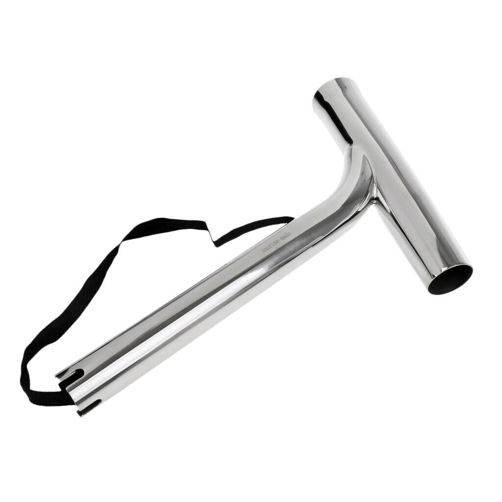 High Polished Stainless Steel Outrigger Boat Fishing Rod Holder with Strap