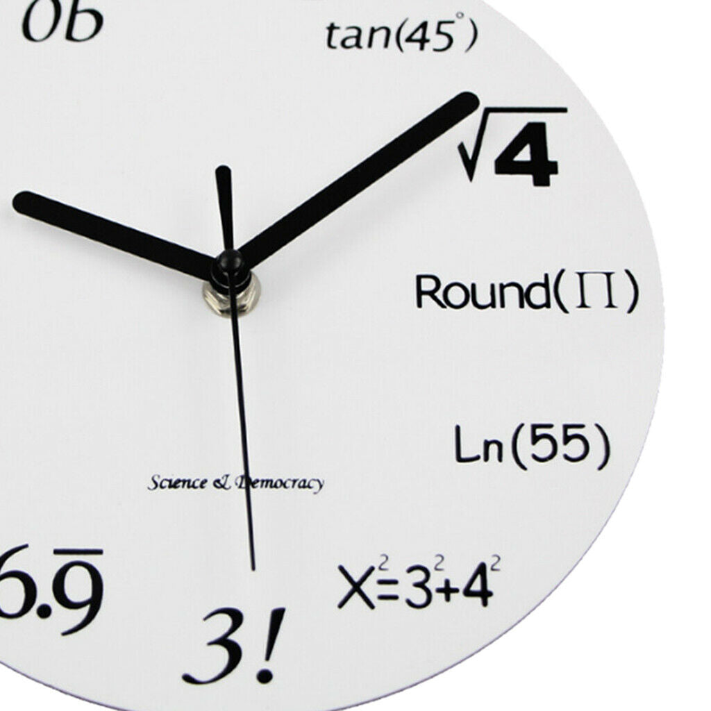 Equation Quartz "No Tick" Wall Clock High Quality Kitchens Office Clocks