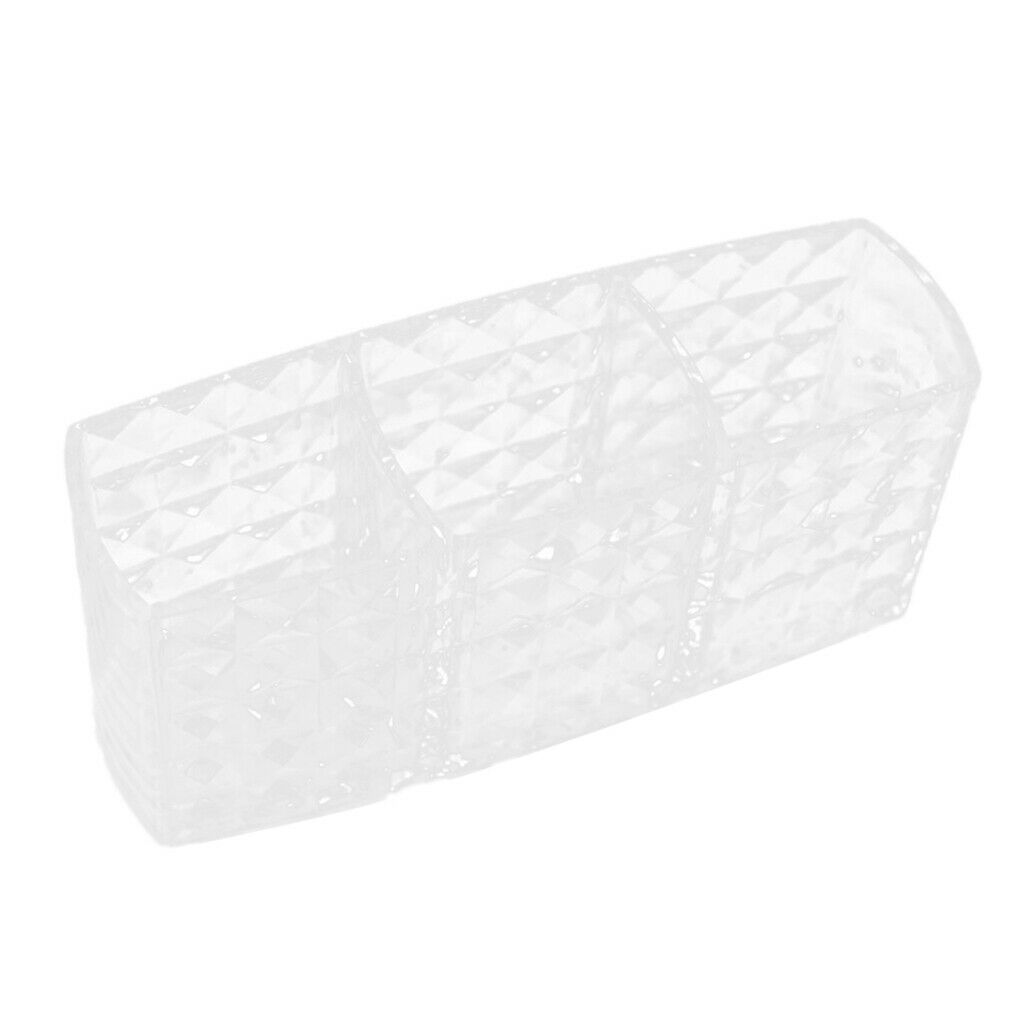 Makeup Organizer With 3 Make Up Brushes Pencil  Slots Large Capacity